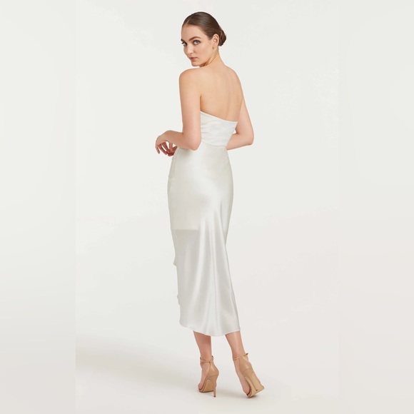 CLOSET CLOSING Cinq a Sept Georgiana Dress in Ivory White Sz 0 - Picture 4 of 8